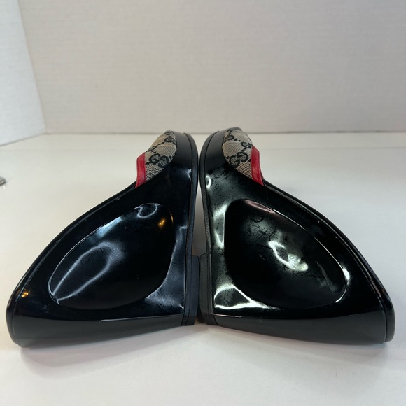 Authentic Gucci GG Logo Monogram Platform Sandals/Slides Size 7.5 w/COA - Picture 6 of 15